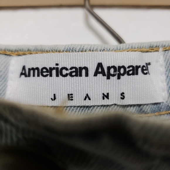 American Apparel women's denim button front skirt - Picture 7 of 8